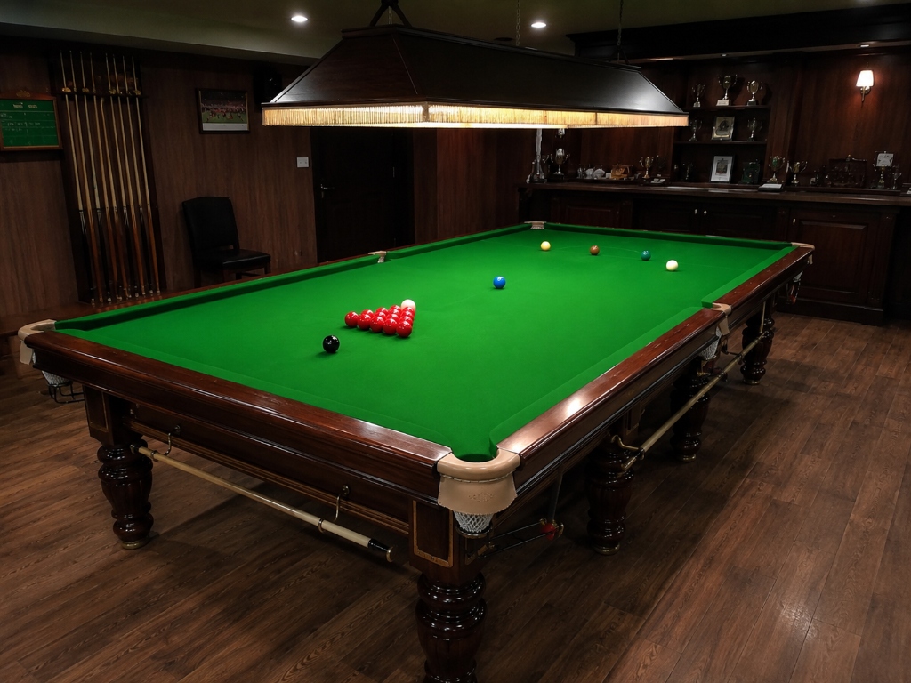 Club tournament snooker area